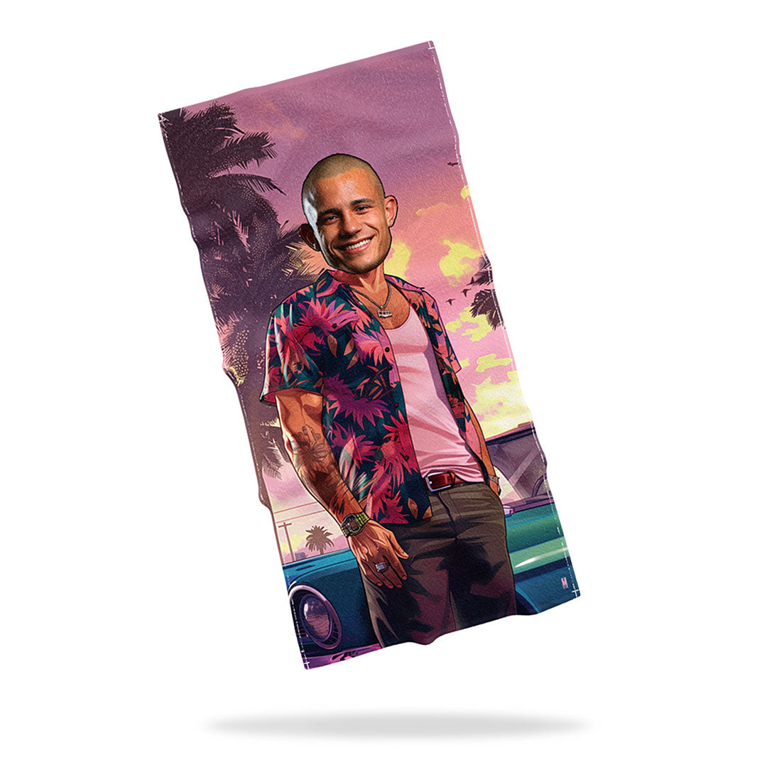 Personalizovaný Ručník s Obličejem "Miami"