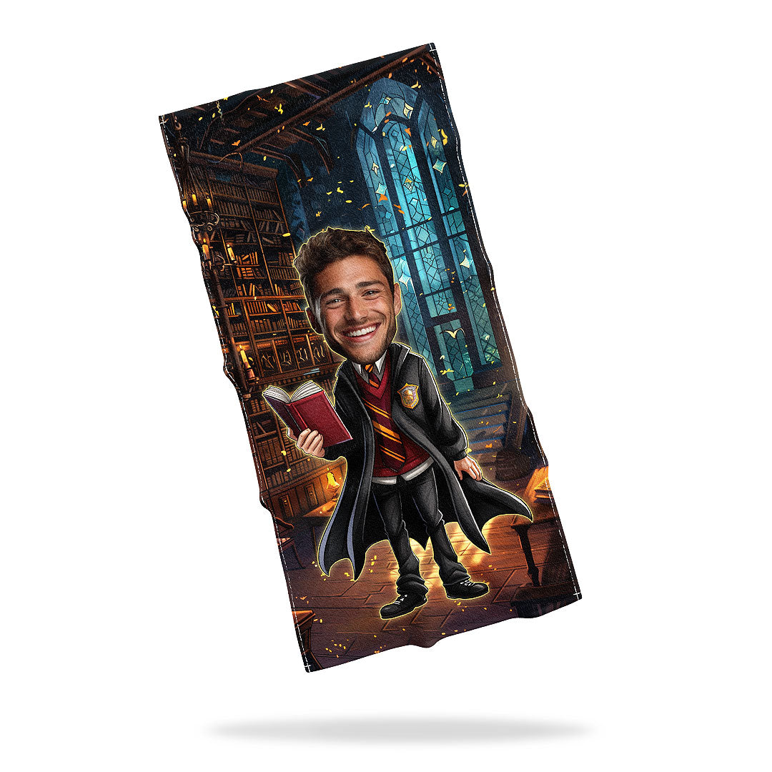 Personalizovaný Ručník s Obličejem "Hogwarts Student"