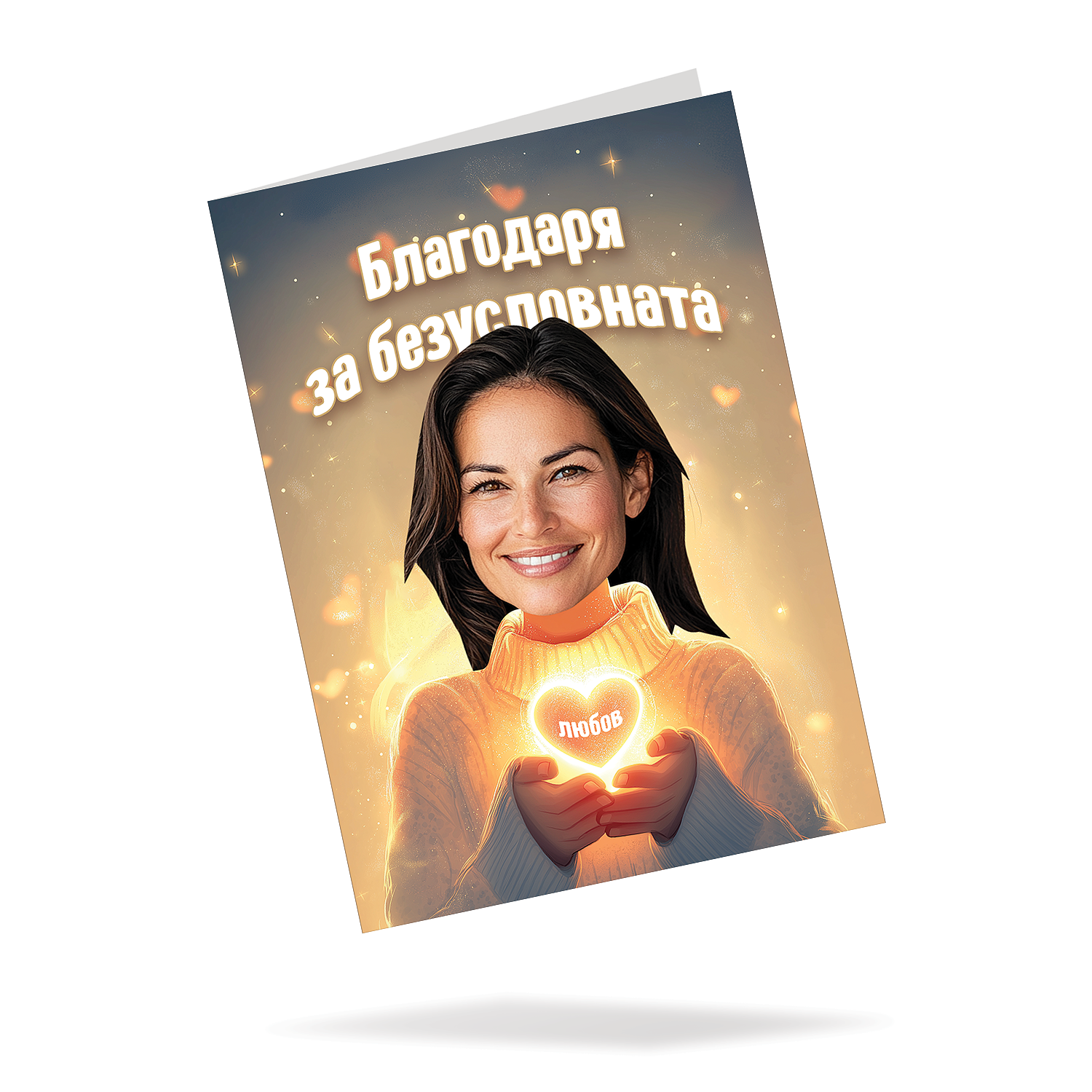 Јас Сум Твојот Таен Дедо Мраз! - Картичка со лице