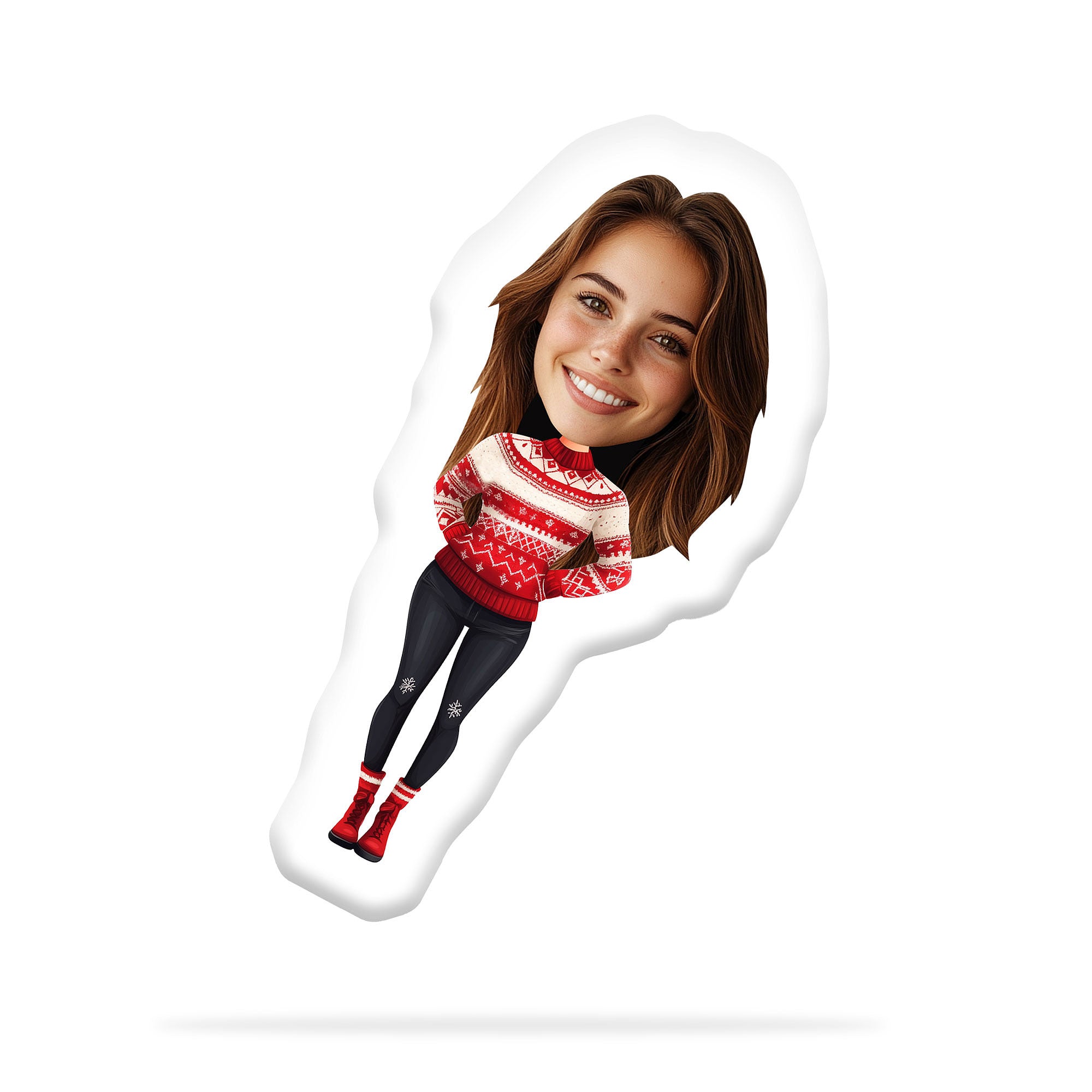 Personalizirana Blazina z Obrazom "Udoben Božični Pulover"