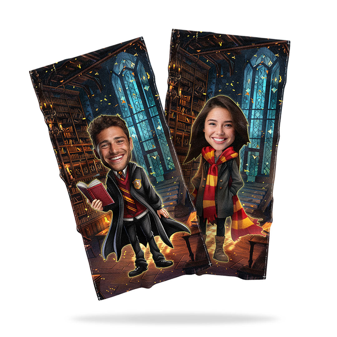 Personalizovaný Ručník s Obličejem "Hogwarts Student"