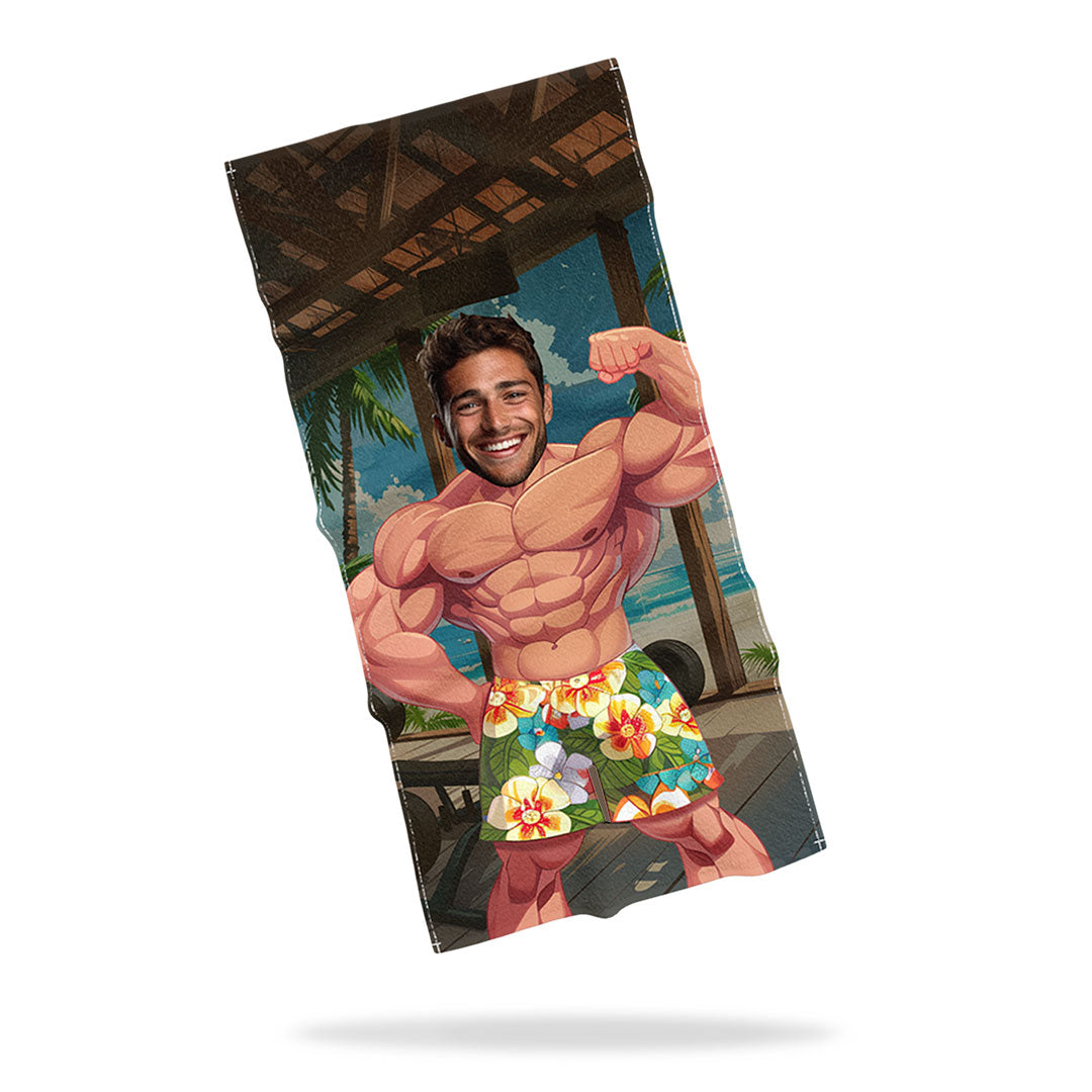 Personalizovaný Ručník s Obličejem "Načepena batka"