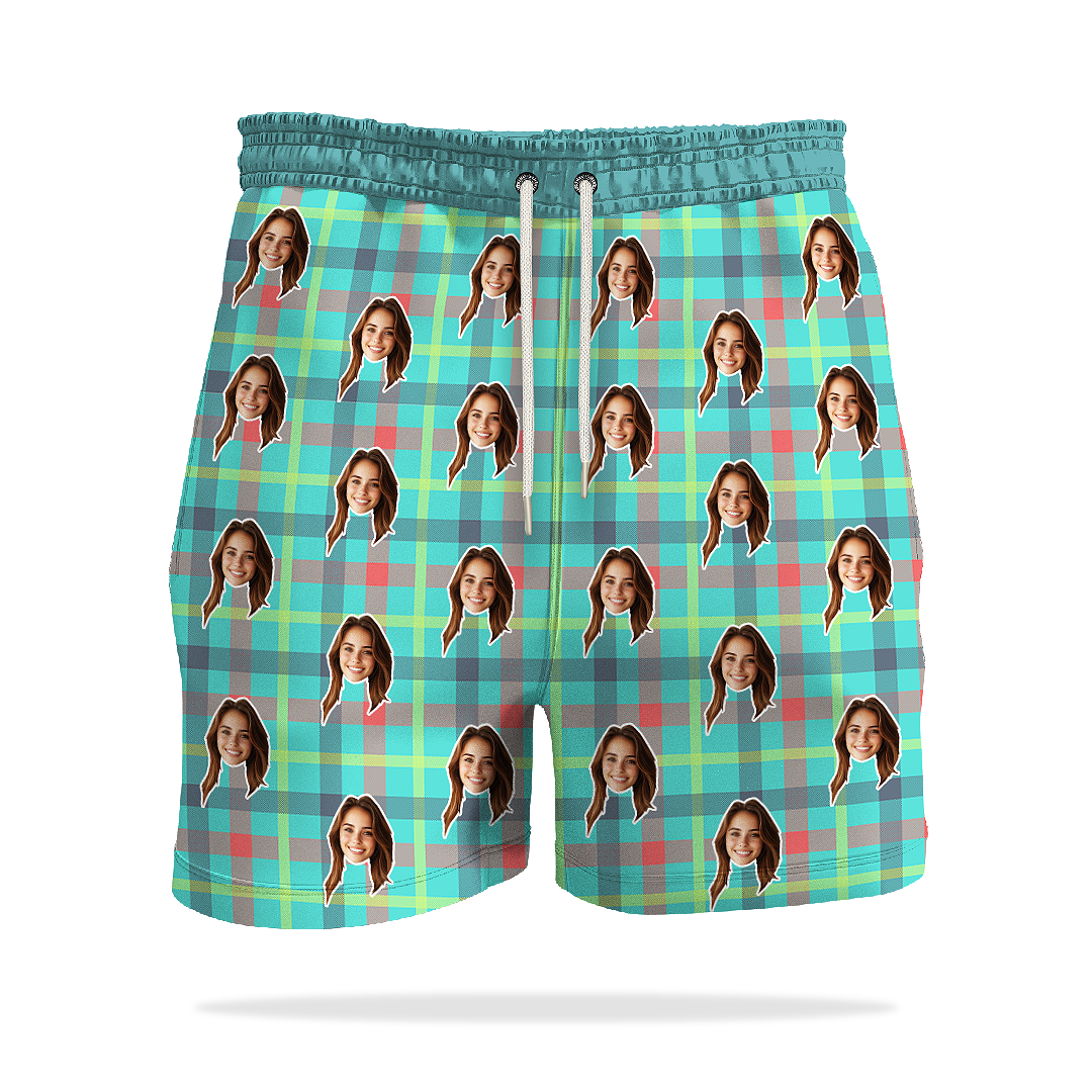 Personalizované Jednoduché Šortky s Obličeji