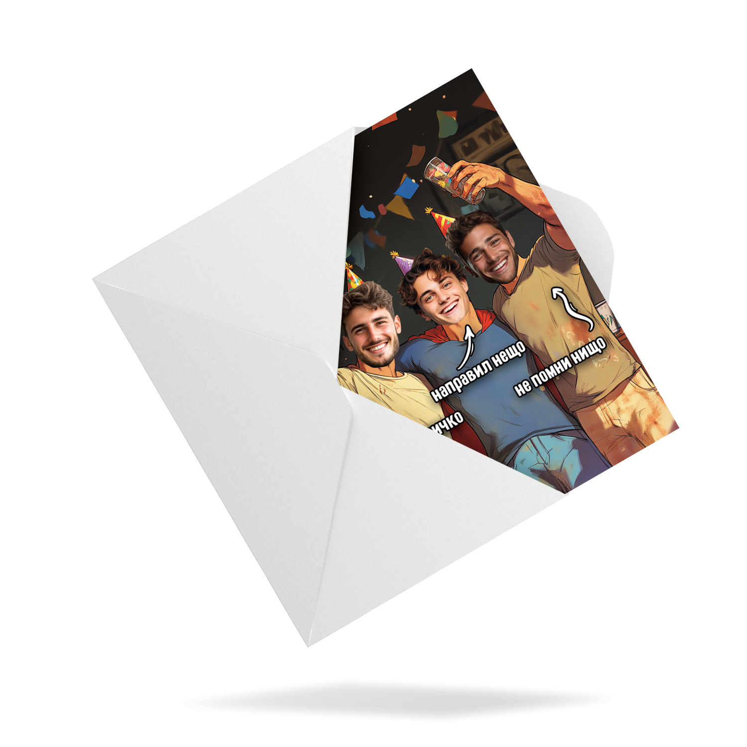 3-ца од резерви - Картичка со лица