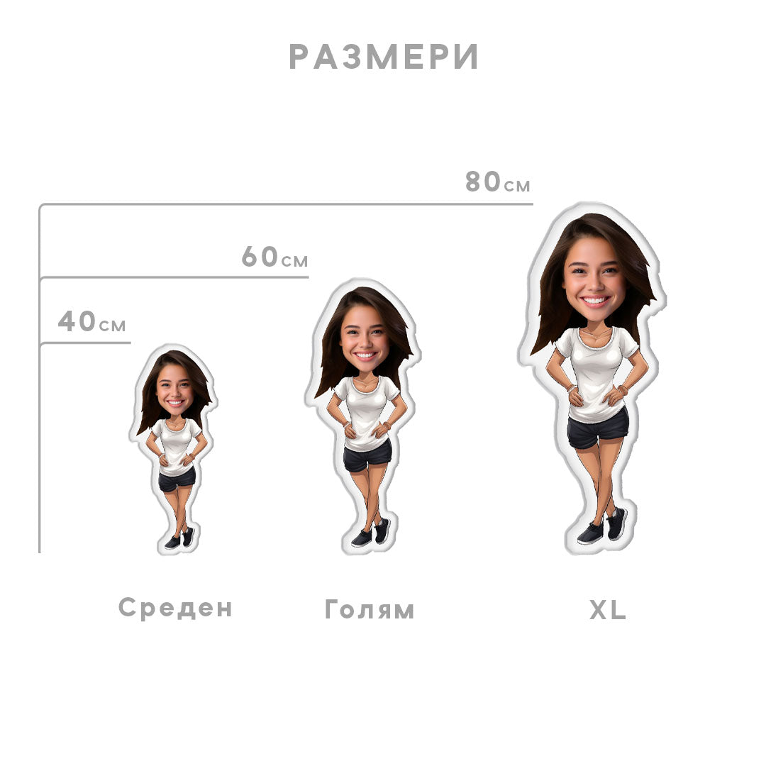 Персонализирана Перница со Лице „Обично Момче“ и „Обично Девојче“