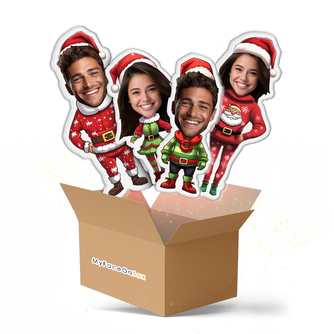 Коледен Комплект Възглавнички с Лица - My Face On Sox