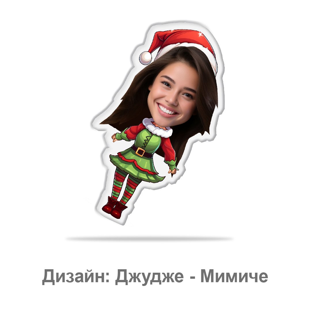 Коледен Комплект Възглавнички с Лица - My Face On Sox