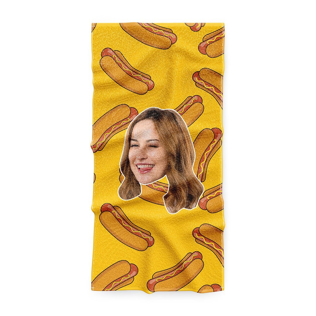 Персонализирана хавлия с Храна с 1 лице - My Face On Sox