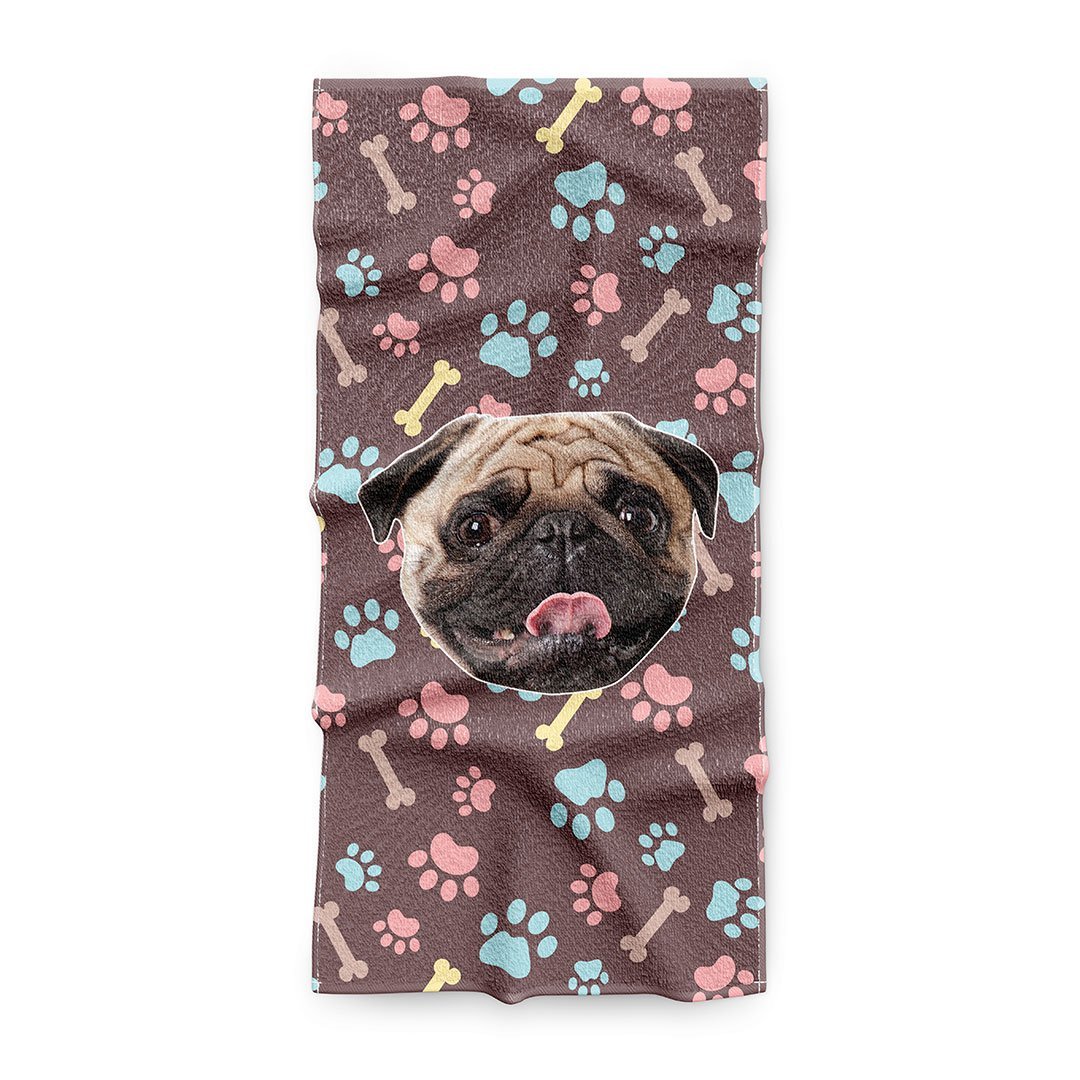 Персонализирана Кучешка хавлия с 1 лице - My Face On Sox