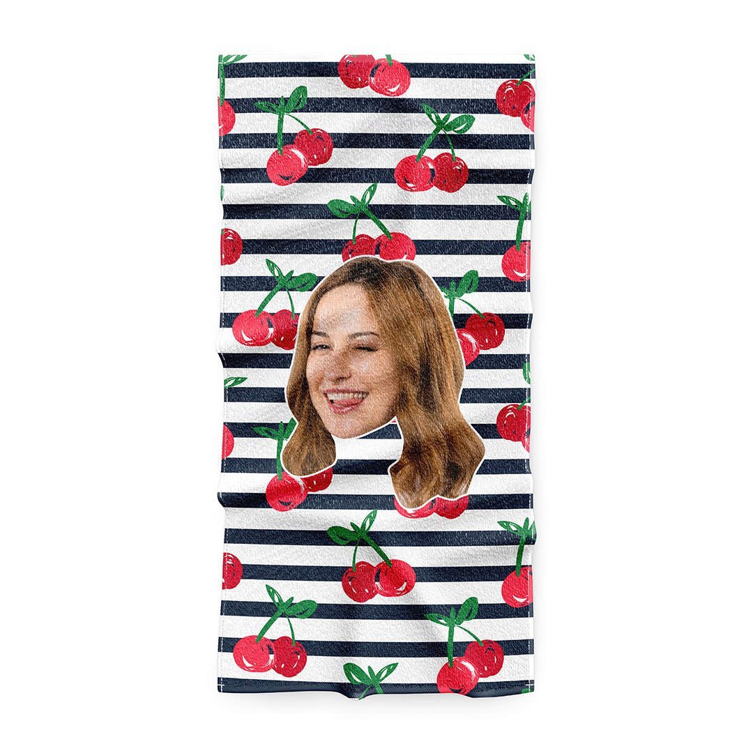 Персонализирана Лятна хавлия с 1 лице - My Face On Sox