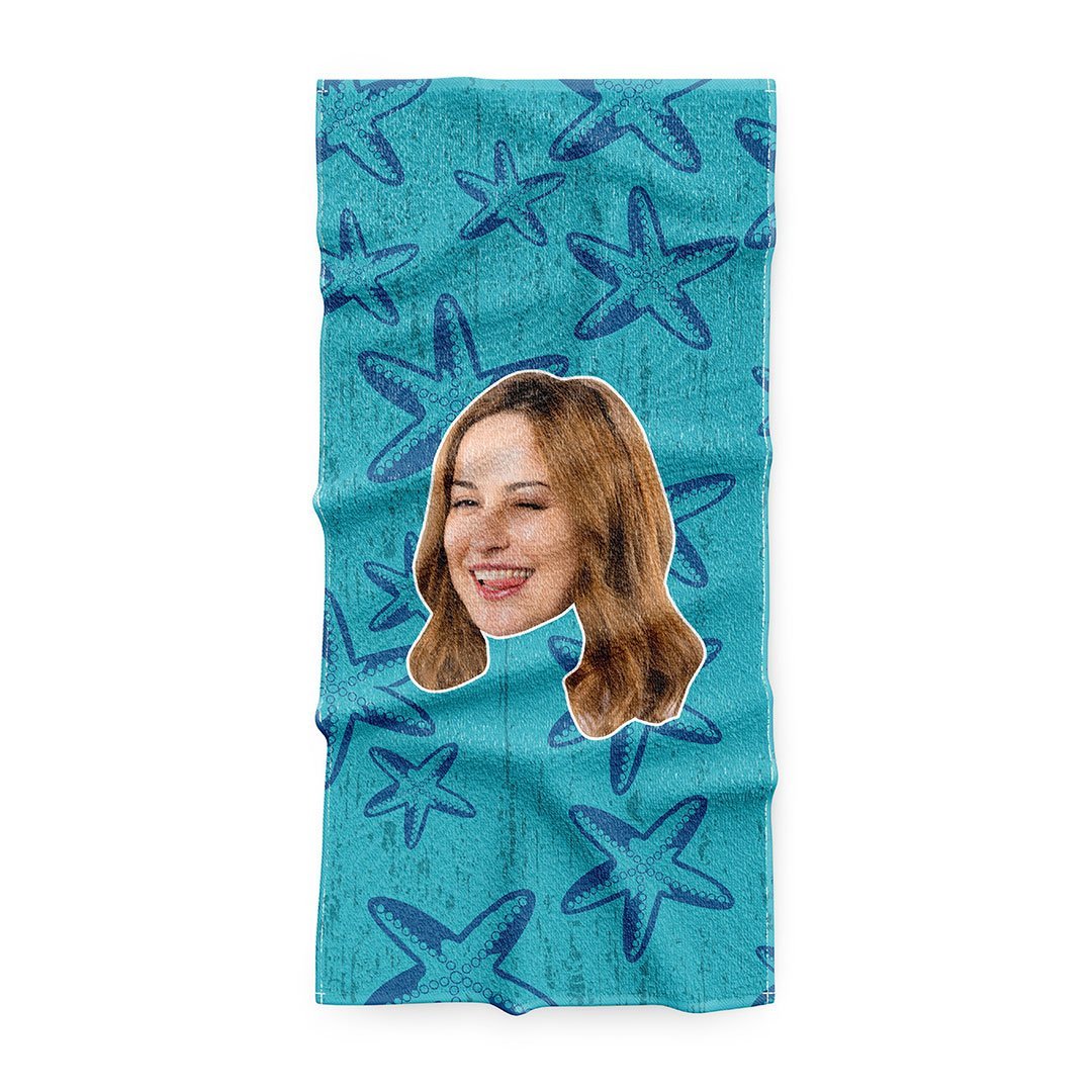 Персонализирана Лятна хавлия с 1 лице - My Face On Sox