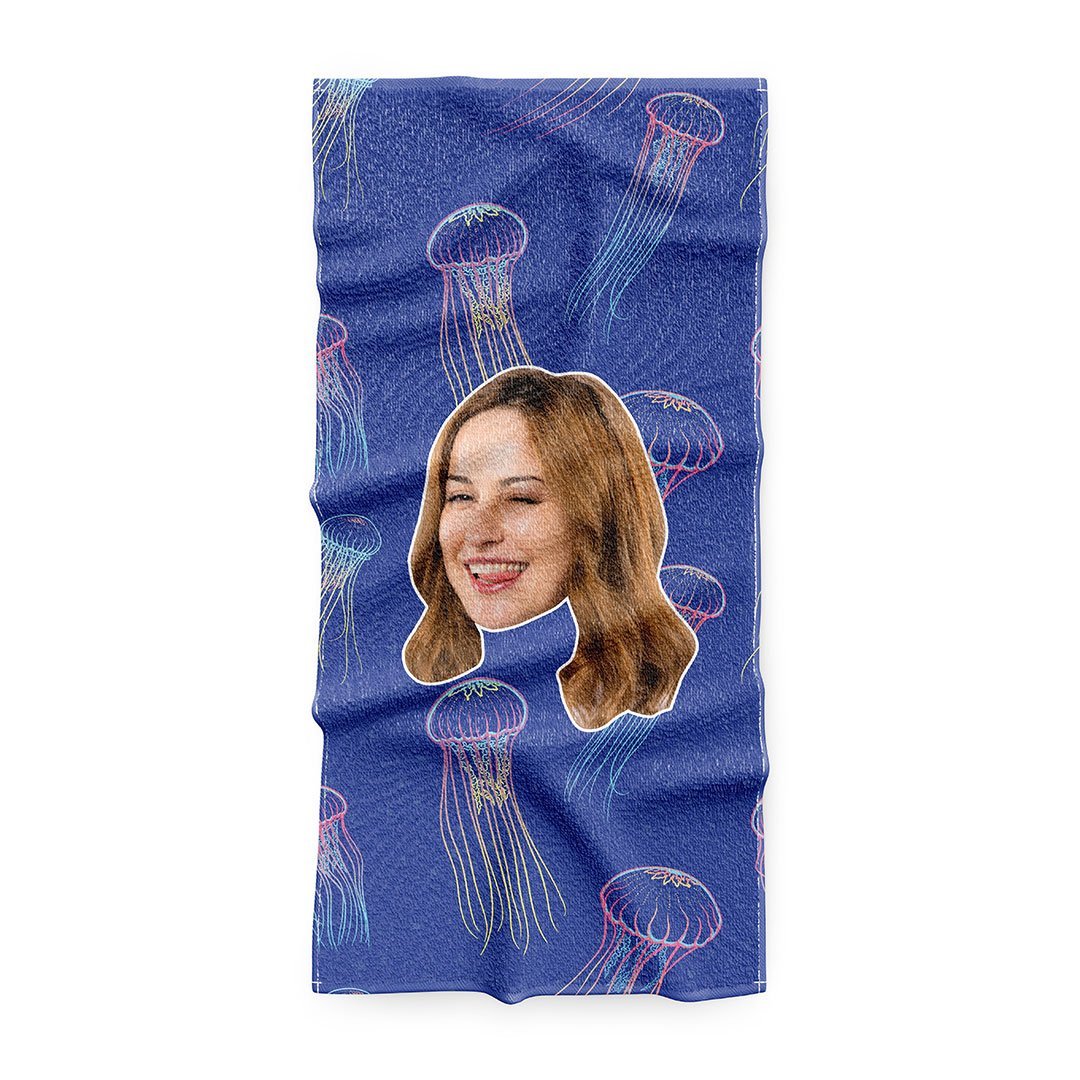 Персонализирана Лятна хавлия с 1 лице - My Face On Sox