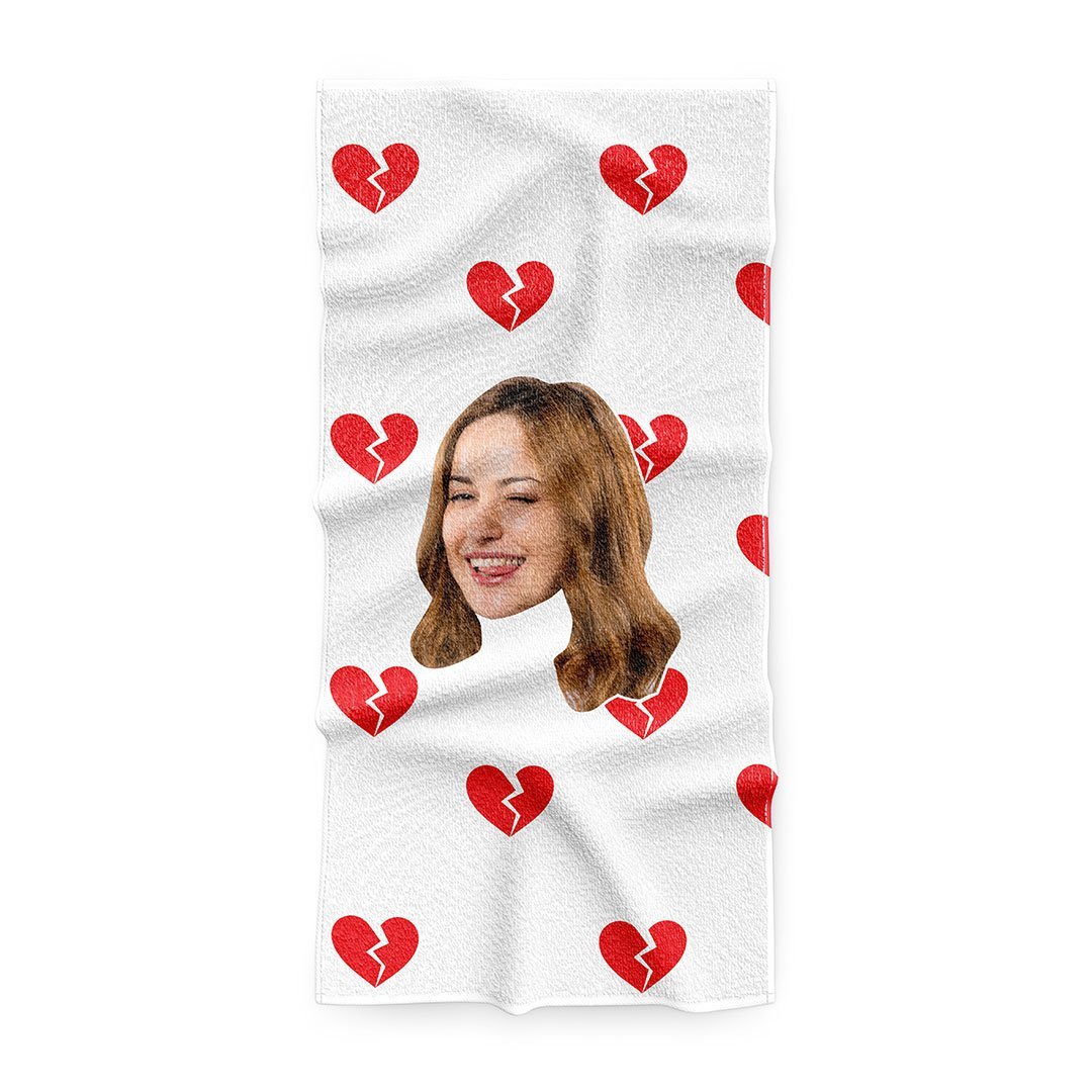 Персонализирана Любовна хавлия с 1 лице - My Face On Sox
