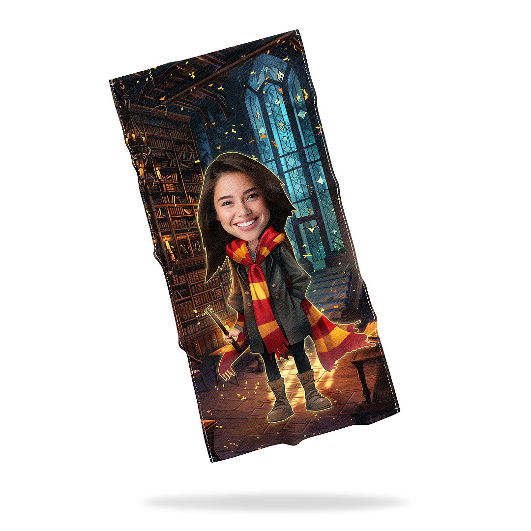 Personalized Face Towel 'Hogwarts Student'