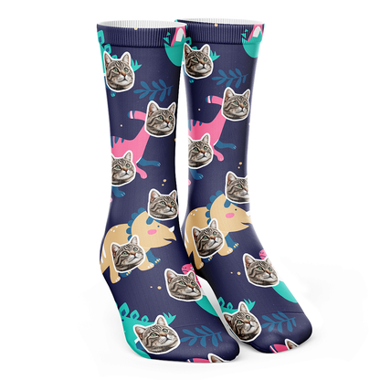 Personalized Cat Socks