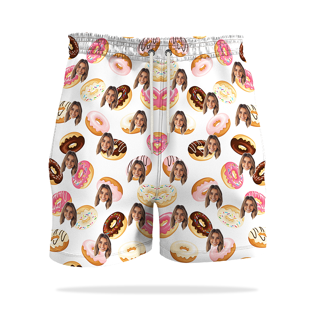 Personalizované šortky s obličeji s jídlem