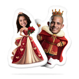 Персонализирана Възглавничка с Лице "KING & QUEEN"