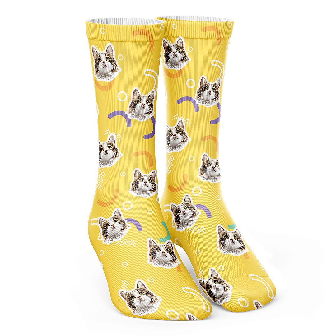 Personalized Cat Socks