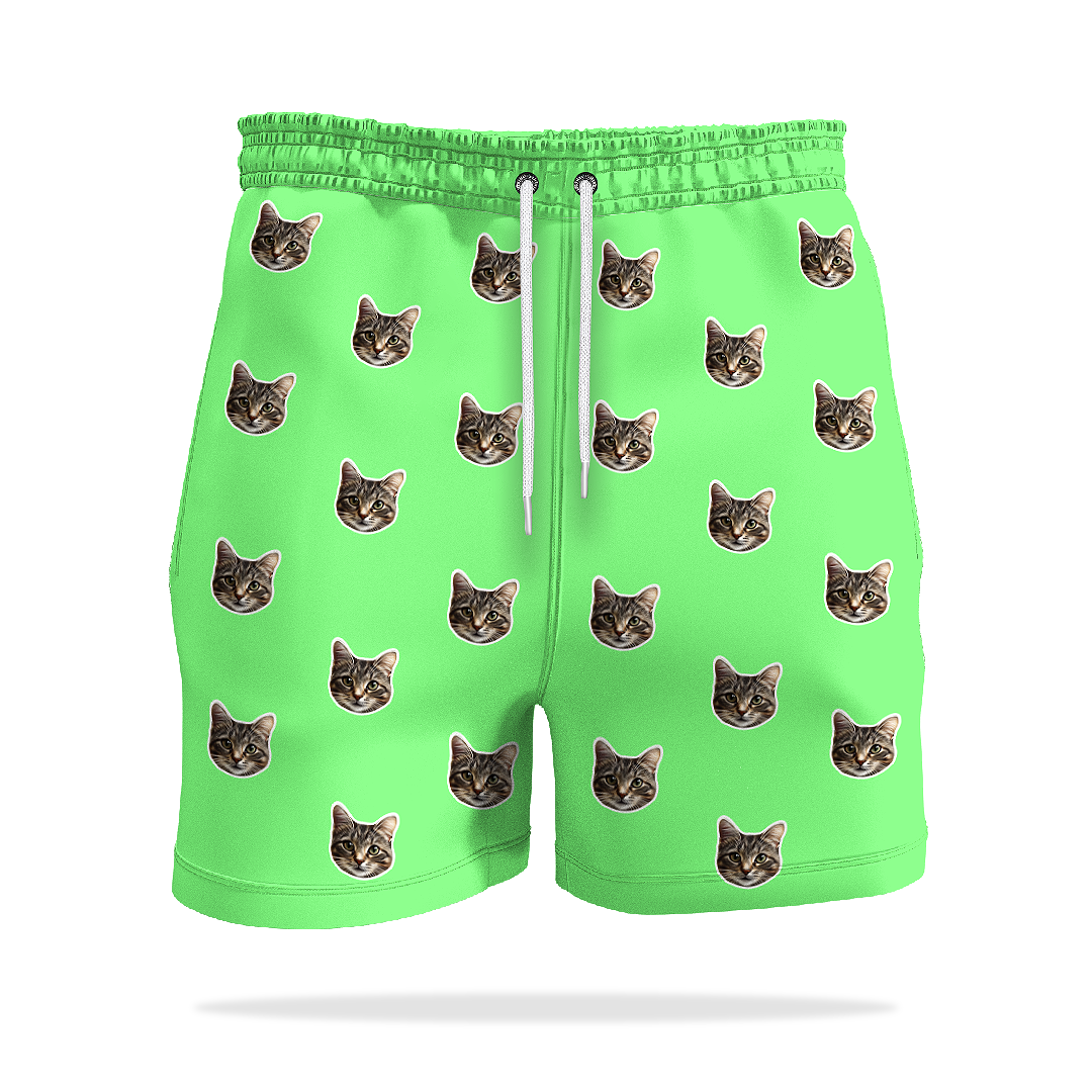 Personalizované Květinové Šortky s Obličeji