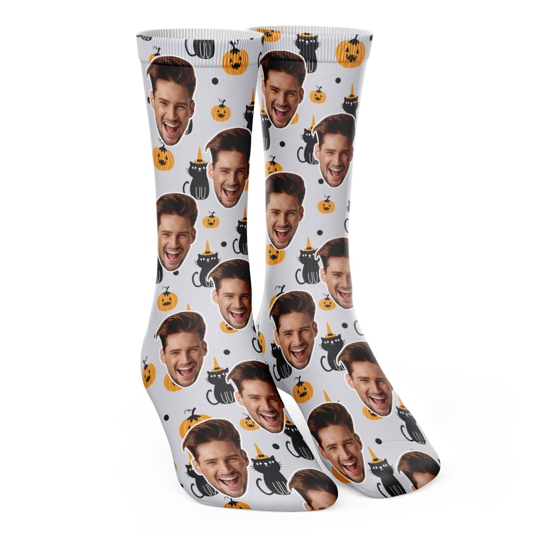Добави Персонализирани Хелоуин Чорапи - My Face On Sox