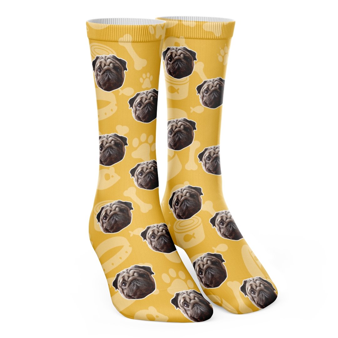 Добави Персонализирани Кучешки Чорапи - My Face On Sox