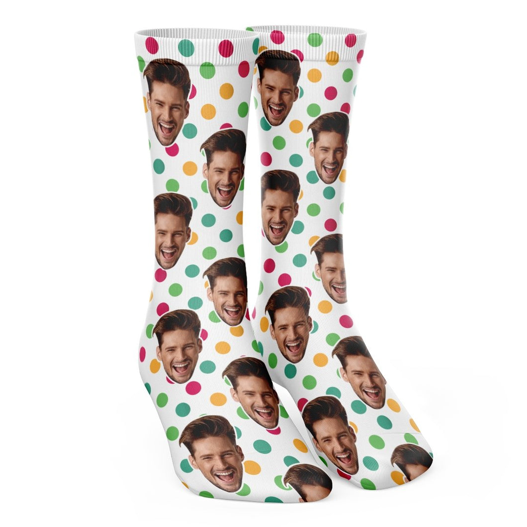 Добави Персонализирани Цветни Чорапи - My Face On Sox