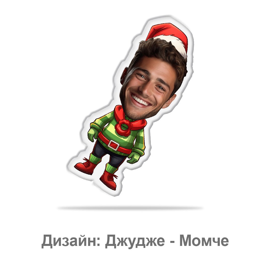 Коледен Комплект Възглавнички с Лица - My Face On Sox