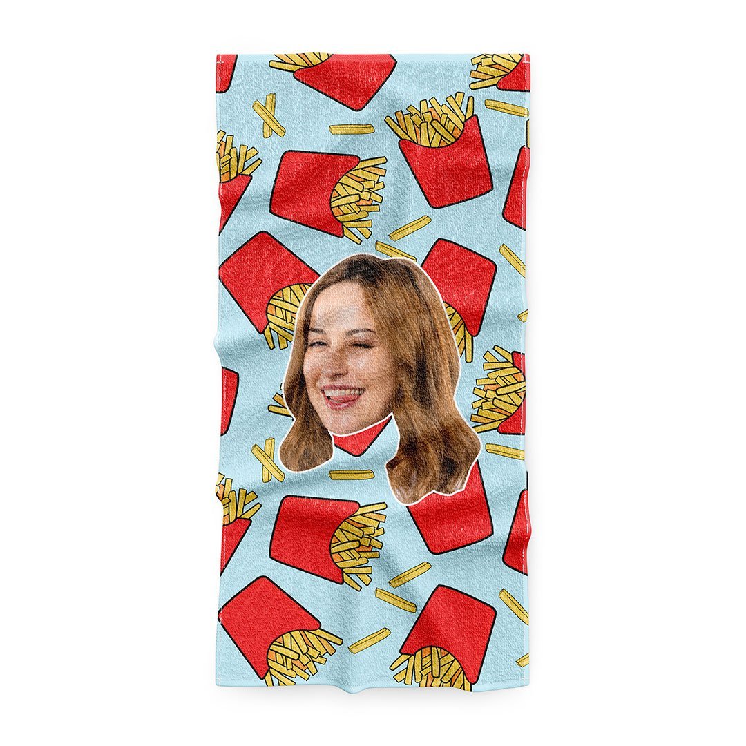 Персонализирана хавлия с Храна с 1 лице - My Face On Sox