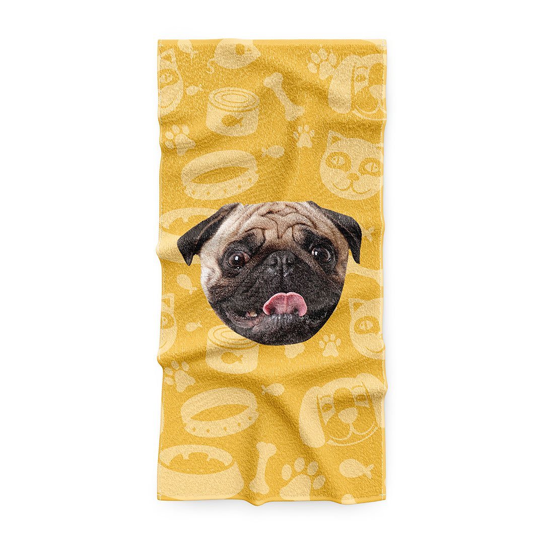 Персонализирана Кучешка хавлия с 1 лице - My Face On Sox