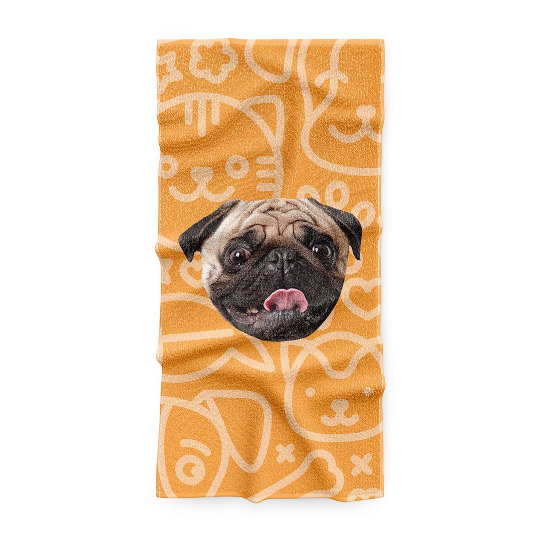 Персонализирана Кучешка хавлия с 1 лице - My Face On Sox