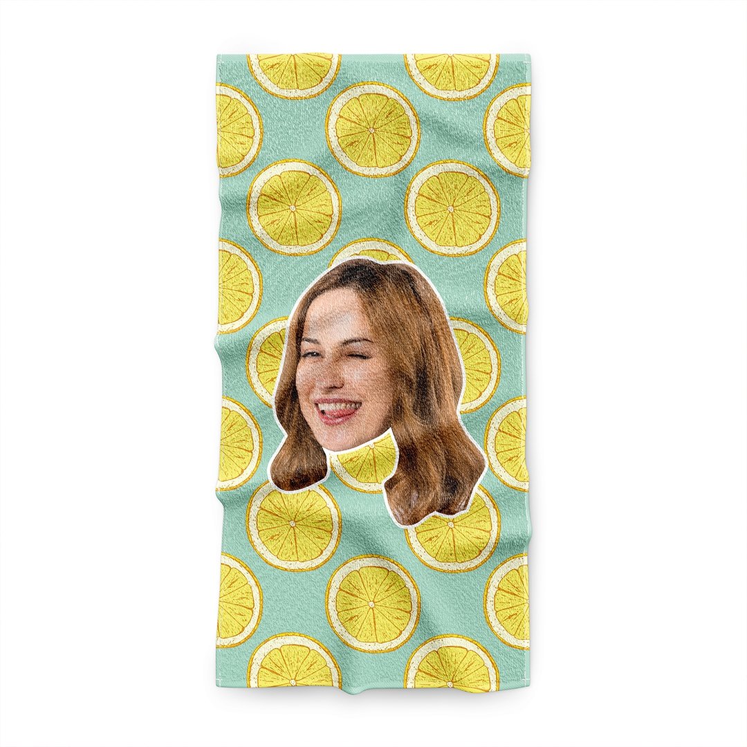 Персонализирана Лятна хавлия с 1 лице - My Face On Sox