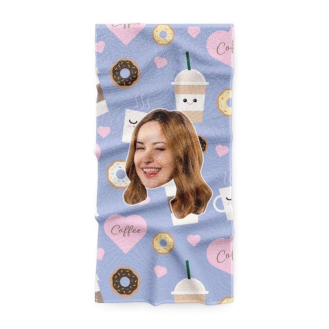 Персонализирана Щура хавлия с 1 лице - My Face On Sox