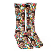 Load image into Gallery viewer, Персонализирани Чорапи за Пътешественици - My Face On Sox