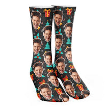 Load image into Gallery viewer, Персонализирани коледни чорапи - My Face On Sox