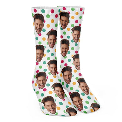Персонализирани Цветни Чорапи - My Face On Sox