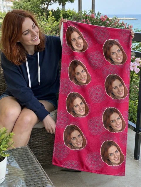 Примерна персонализация: Personalized Flower Towel — 5