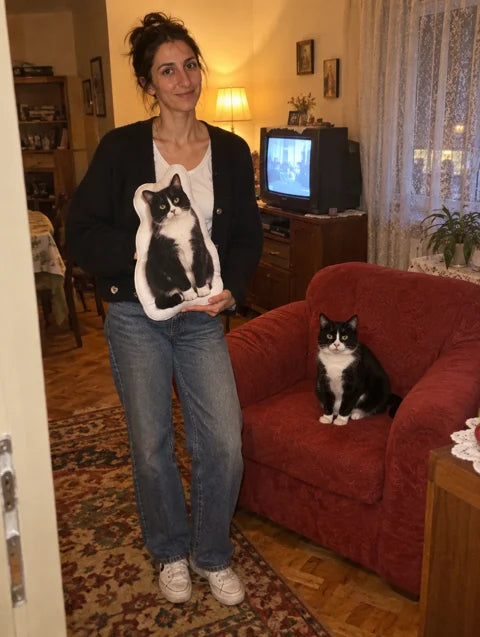 Примерна персонализация: Personalized Cat Pillow — 3